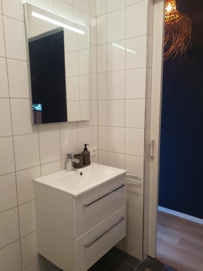 Vila Modern Tiny House Op Rustig Watersportpark Elahuizen Exteriér fotografie